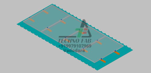 Aluminum Structure Parallel to Slope Roof